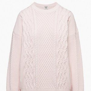 ISO Aritzia Sunday Best Peggy Sweater in Strawberry Puff (S-XL)